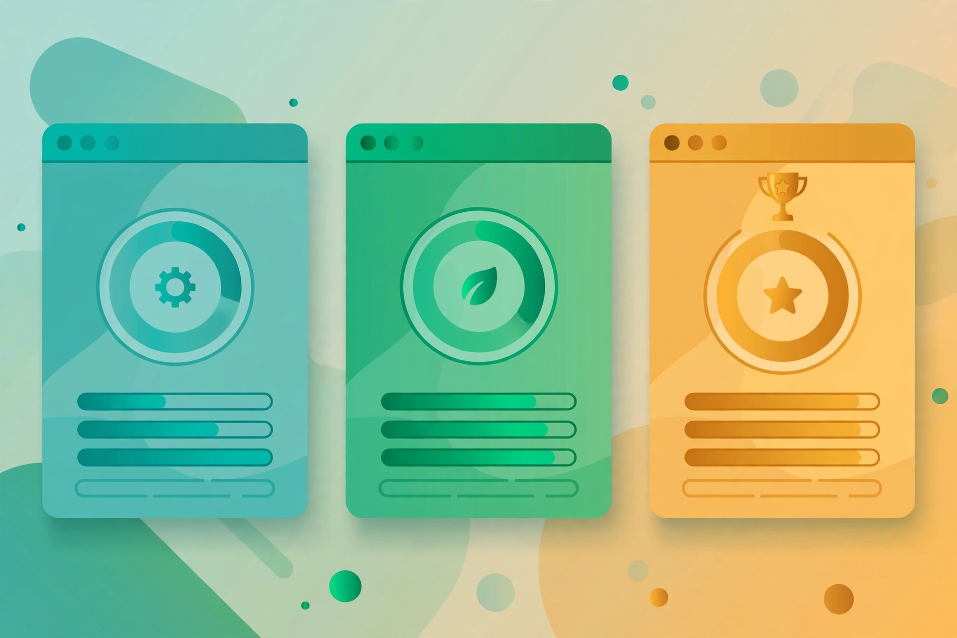Three content optimization tool dashboards compared side by side with scoring and pricing highlights