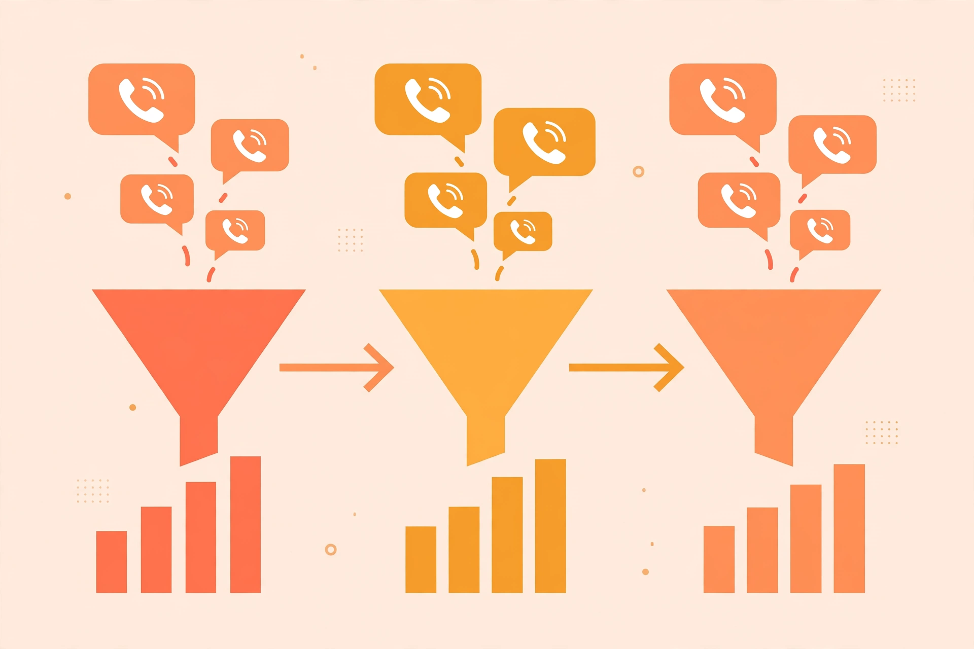 Comparing three AI sales revenue platforms as connected pipeline funnels